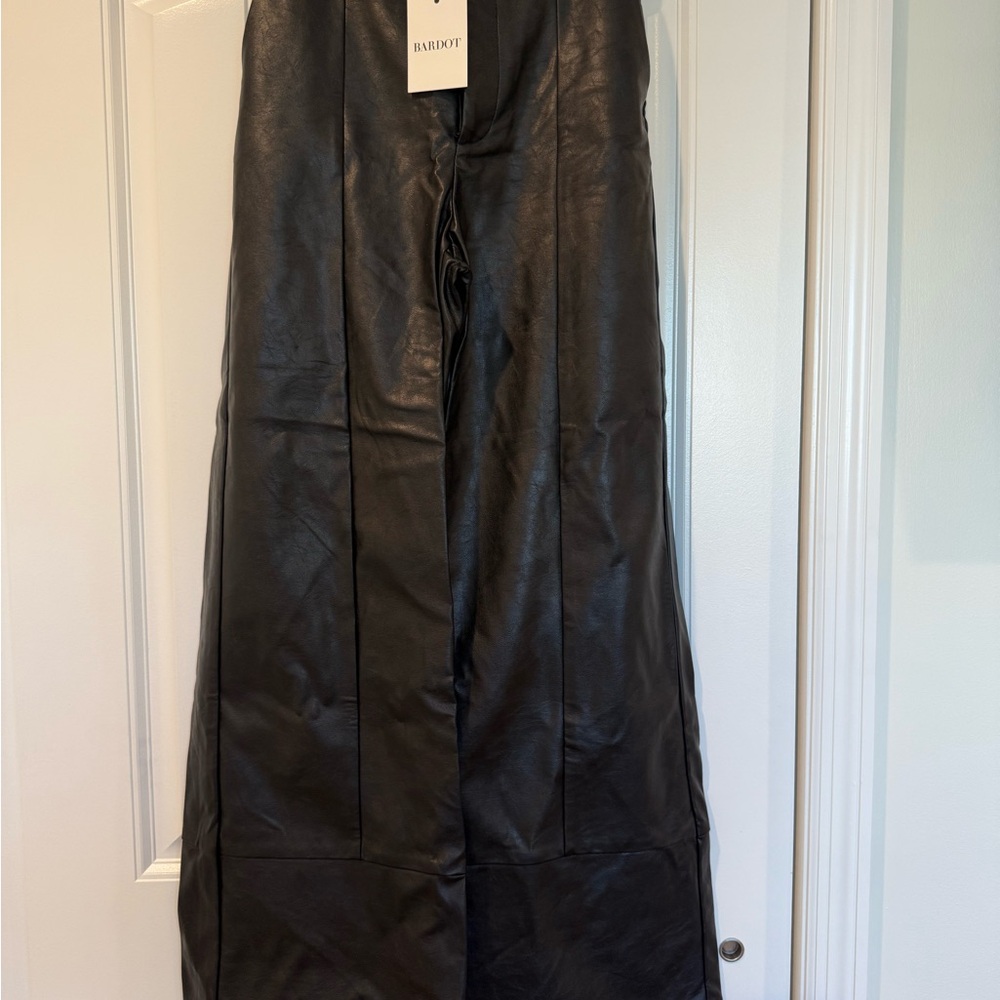 Women’s Bardot Marlow Wide Leg Faux Leather Pants